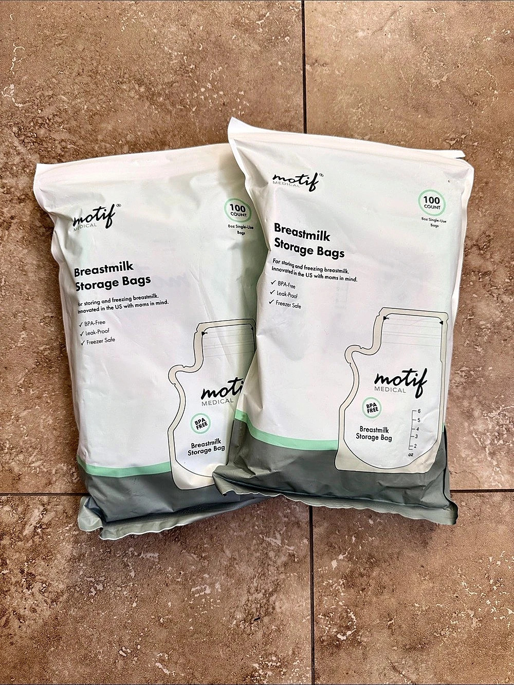 Motif Breastmilk Storage Bags NWT (2 packs)